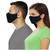 Black  Twin Layered Community Face Mask for Adult