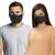 Dark grey   Twin Layered Community Face Mask for Adult