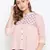 Pink embroidered cotton cotton-tops