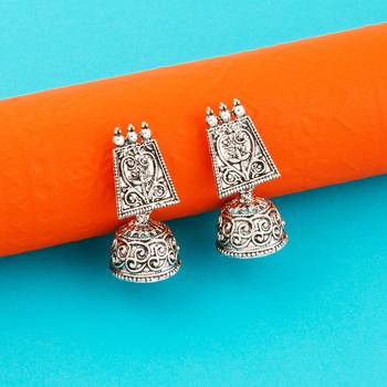 Oxidised Wedding  Traditional jhumki Earring For Women Girl 1