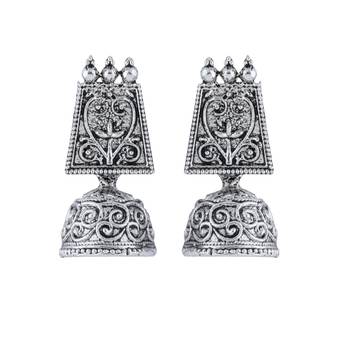Oxidised Wedding  Traditional jhumki Earring For Women Girl 4