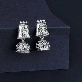 Oxidised Wedding  Traditional jhumki Earring For Women Girl 2