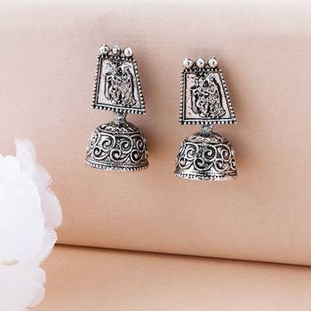 Oxidised Wedding  Traditional jhumki Earring For Women Girl 3