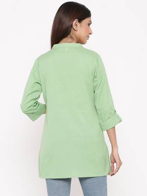 Sagegreen Cotton Flex Embroidered Straight Kurta 2
