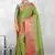 Green Banarasi Tanchoi Art Muslin Silk Saree With Blouse