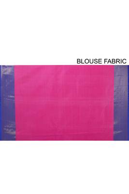 Rani Pink Banarasi Tanchoi Art Muslin Silk Saree With Blouse 4