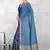 Teal Banarasi Tanchoi Art Muslin Silk Saree With Blouse