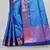 Blue Banarasi Tanchoi Art Muslin Silk Saree With Blouse