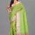 Green Banarasi Tanchoi Art Muslin Silk Saree With Blouse