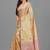 Beige Banarasi Tanchoi Art Muslin Silk Saree With Blouse