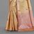 Beige Banarasi Tanchoi Art Muslin Silk Saree With Blouse