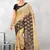 Beige Banarasi Tanchoi Art Muslin Silk Saree With Blouse