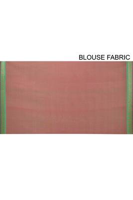 Red Banarasi Tanchoi Art Muslin Silk Saree With Blouse 4