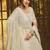 Delightful White Colored Thread and Zari Embroidered Georgette fabric designer lehenga choli for wedding and bride