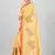 Yellow Banarasi Tanchoi Art Muslin Silk Saree With Blouse