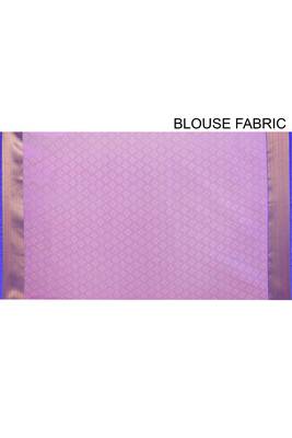 Pink Banarasi Tanchoi Art Muslin Silk Saree With Blouse 4
