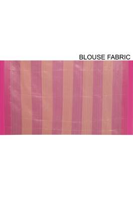 Pink Banarasi Art Silk Saree With Blouse 4