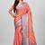 Peach Banarasi Art Silk Saree With Blouse