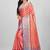 Peach Banarasi Art Silk Saree With Blouse