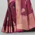 Magenta Banarasi Art Silk Saree With Blouse