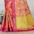 Orange Banarasi Art Silk Saree With Blouse