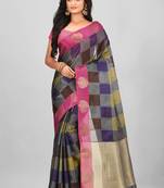 Multicolor Banarasi Art Silk Saree With Blouse