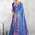 BlueBanarasi Art Silk Saree With Blouse
