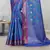 BlueBanarasi Art Silk Saree With Blouse