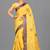 Yellow Banarasi Tanchoi Art Muslin Silk Saree With Blouse