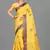 Yellow Banarasi Tanchoi Art Muslin Silk Saree With Blouse