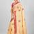 Beige Banarasi Tanchoi Art Muslin Silk Saree With Blouse