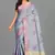 Light Blue Banarasi Tanchoi Art Muslin Silk Saree With Blouse