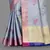 Light Blue Banarasi Tanchoi Art Muslin Silk Saree With Blouse