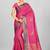 Rani Pink Banarasi Tanchoi Art Muslin Silk Saree With Blouse