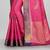 Rani Pink Banarasi Tanchoi Art Muslin Silk Saree With Blouse