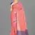 Peach Banarasi Supernet Blended Cotton Saree With Blouse