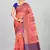 Peach Banarasi Supernet Blended Cotton Saree With Blouse