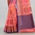 Peach Banarasi Supernet Blended Cotton Saree With Blouse