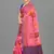 Pink Banarasi Supernet Blended Cotton Saree With Blouse