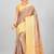 Antique Gold Banarasi Brocade Art Silk Saree With Blouse