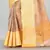 Peach Banarasi Brocade Art Silk Saree With Blouse