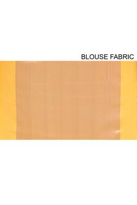 Antique Gold Banarasi Brocade Art Silk Saree With Blouse 4
