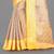 Antique Gold Banarasi Brocade Art Silk Saree With Blouse
