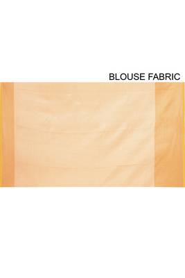Off White Banarasi Brocade Art Silk Saree With Blouse 4
