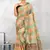 Multicolor Banarasi Cotton Silk Saree With Blouse