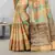 Multicolor Banarasi Cotton Silk Saree With Blouse