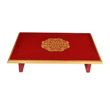 Home Decorative Wooden Pooja Chowki Diwali decorations Gifts  1