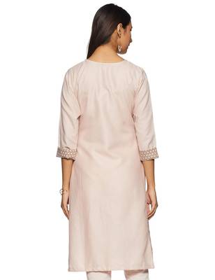 Peach woven cotton cotton-kurtis 2