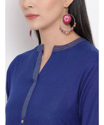 Indigo Printed Straight Kurta 6