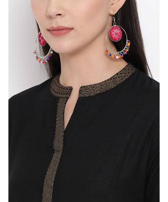 Black Printed Straight Kurta 5